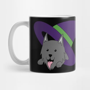 Wolf in Witch’s Hat - Gray Mug